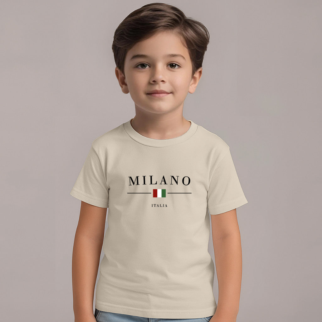 Kit Camiseta Infantil Milano + Short Moletinho – Brinde Relógio Digital Grátis