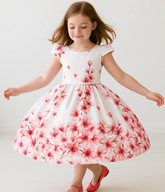 Vestido Infantil Menina Floral Jardim Encantado Stitch – Moda Evangélica Luxo Lançamento Formatura