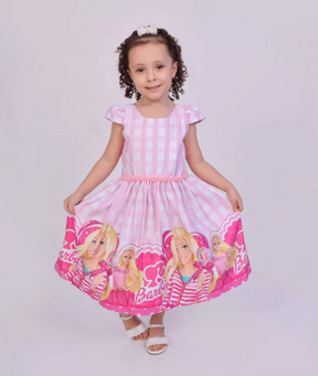 Vestido Infantil Menina Floral Jardim Encantado Stitch – Moda Evangélica Luxo Lançamento Formatura
