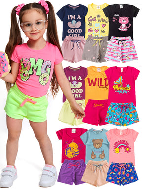 Conjunto Feminino Infantil Colorido