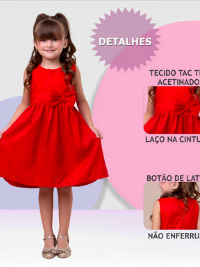 Vestido Infantil Menina Floral Rodado – Estampa de Flores e Cores Lisas Casual Festa Lançamento