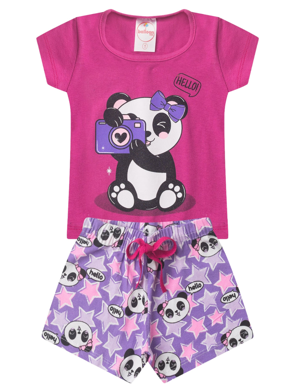 Conjunto Feminino Infantil Colorido