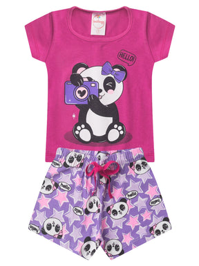 Conjunto Feminino Infantil Colorido