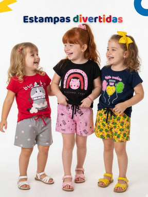 Coleção Encanto de Verão – Kit 6 Looks Infantis Menina